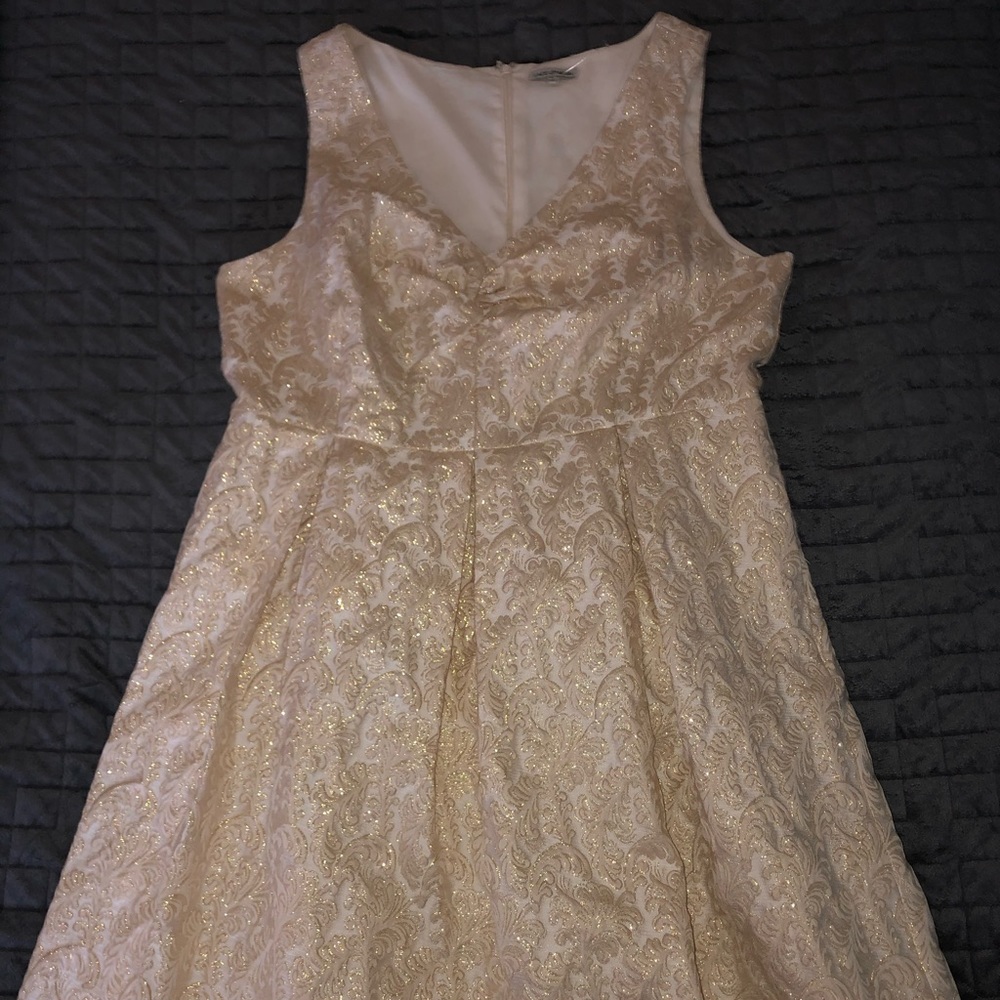 Tan & Gold Dress